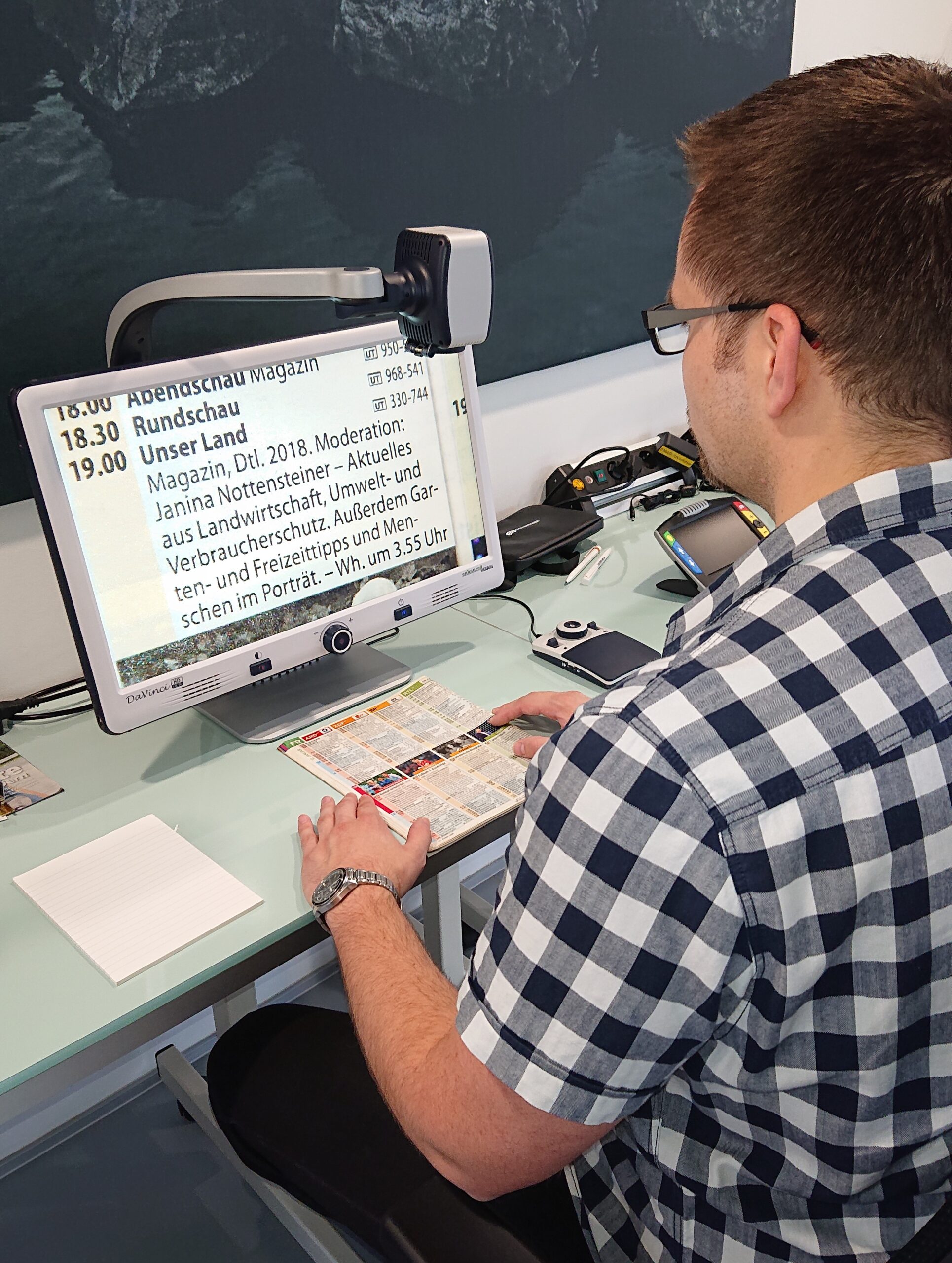 Elektronisches Lesegerät für Zeitungen