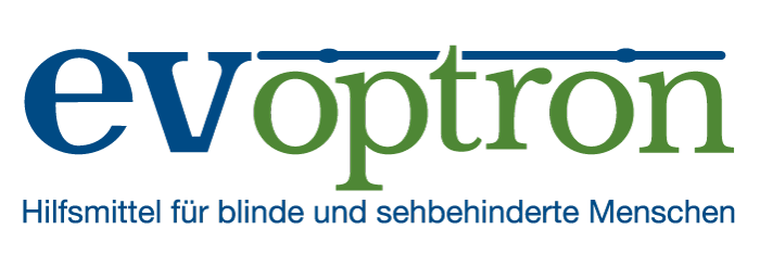 Logo von Evoptron – Hilfsmittel für Blinde und Sehbehinderte